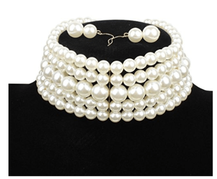 pearl_multi_strand_choker_necklace_set